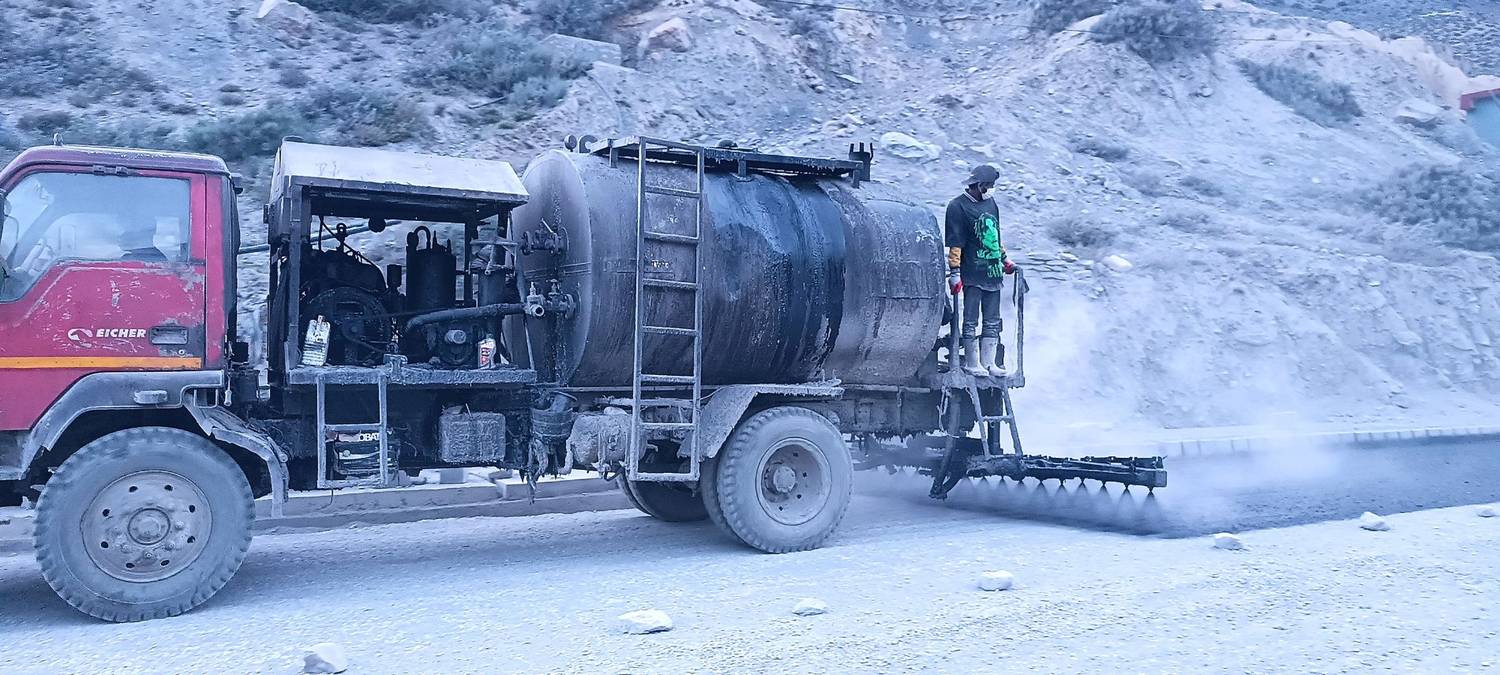 कालीगण्डकी करिडोरः हर्मिचौर–बलेवा खण्डमा कालोपत्र