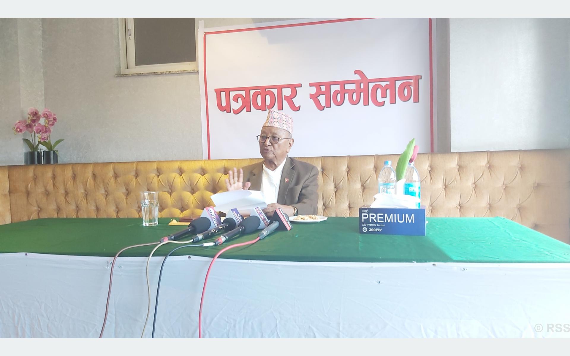 पार्टीभित्रका गुटउपगुटबाट माथि उठेर एकजुट हुनुपर्छः पूर्वउपसभापति श्रेष्ठ