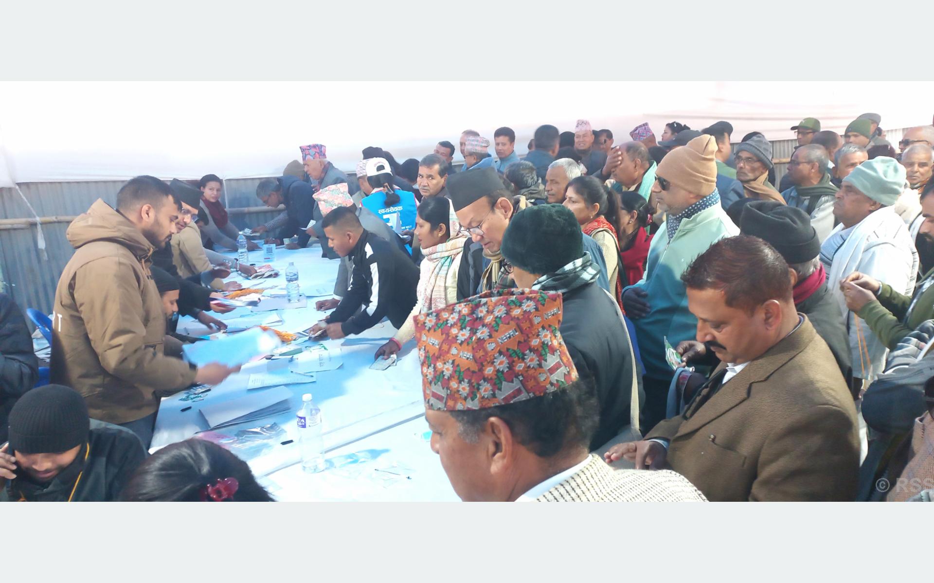 विशेष महाधिवेशनः साँझसम्म दुई हजार १२० सहभागीको नाम दर्ता