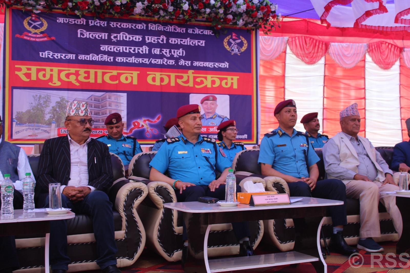 तीन करोडभन्दा बढी लागतमा निर्मित ट्राफिक प्रहरी भवन उद्घाटन