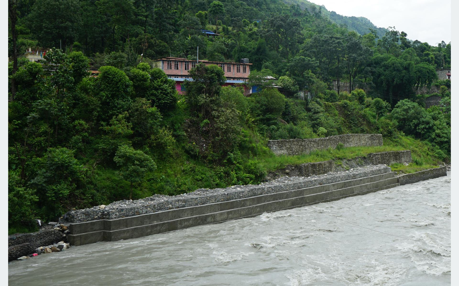 रु तीन करोडको लागतमा नदी नियन्त्रण योजना सम्पन्न