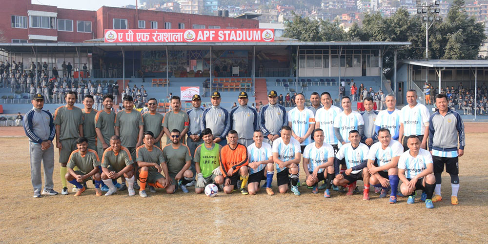 मैत्रीपूर्ण फुटबलमा सञ्चारकर्मीको टोली विजयी