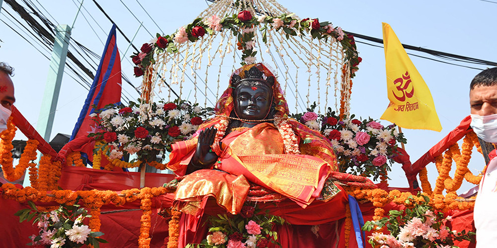 माडीस्थित अयोध्यापुरीमा सीतारामको मूर्ति स्थापना गरिँदै