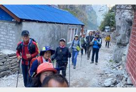 एक वर्षमा १५ हजार विदेशी पर्यटकले गरे मनास्लु भ्रमण