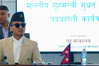 नवनियुक्त गृहमन्त्री गुरुङद्वारा पदभार ग्रहण