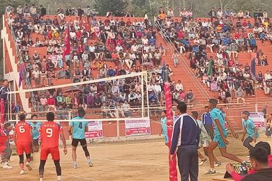 मुख्यमन्त्रीकप राष्ट्रिय भलिबलः बाग्मतीलाई सोझो सेटमा हराउँदै कोशीको विजयी सुरुआत