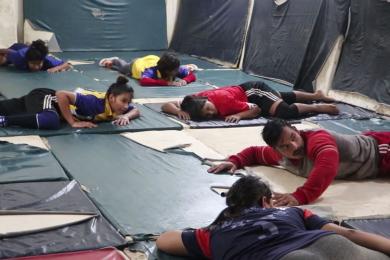 निर्माणाधीन कुस्ती प्रशिक्षण कक्षमा बजेट अभाव