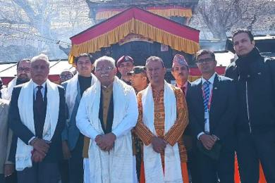 भारतीय विद्युत्मन्त्रीको मुक्तिनाथ दर्शनले धार्मिक पर्यटन प्रवर्द्धनमा सहयोग
