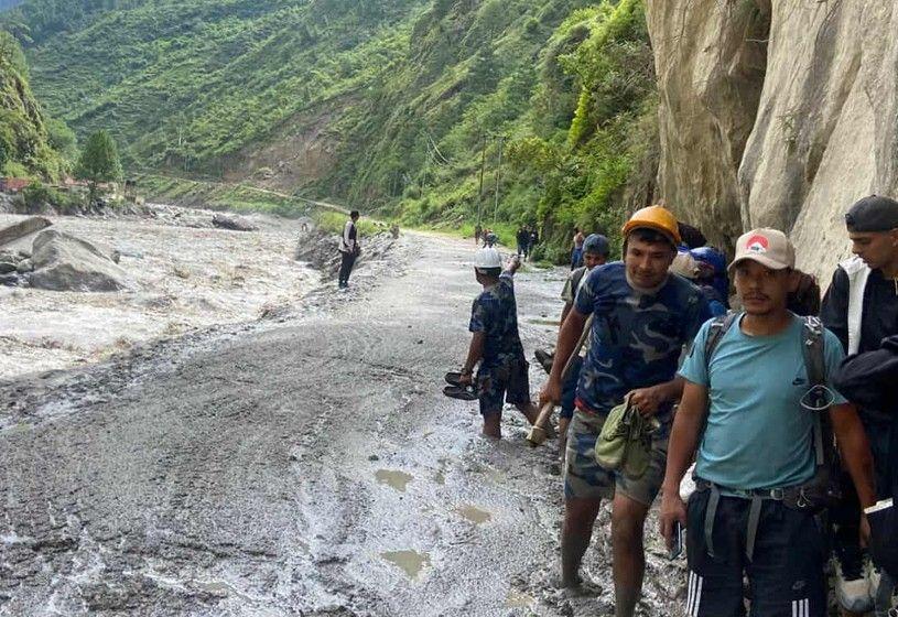 स्याफ्रुबेँसी रसुवागढी सडक पुनः बन्द